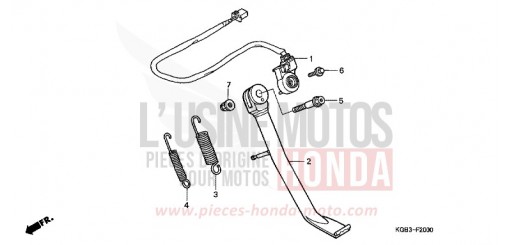 BEQUILLE LATERALE VT125CY de 2000